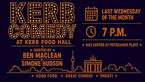 KERB COMEDY - English Stand-up Showcase at Potsdamer Platz