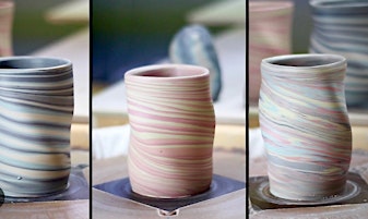 Colorful Marble Clay Pottery Wheel Class at Artventures Parliament