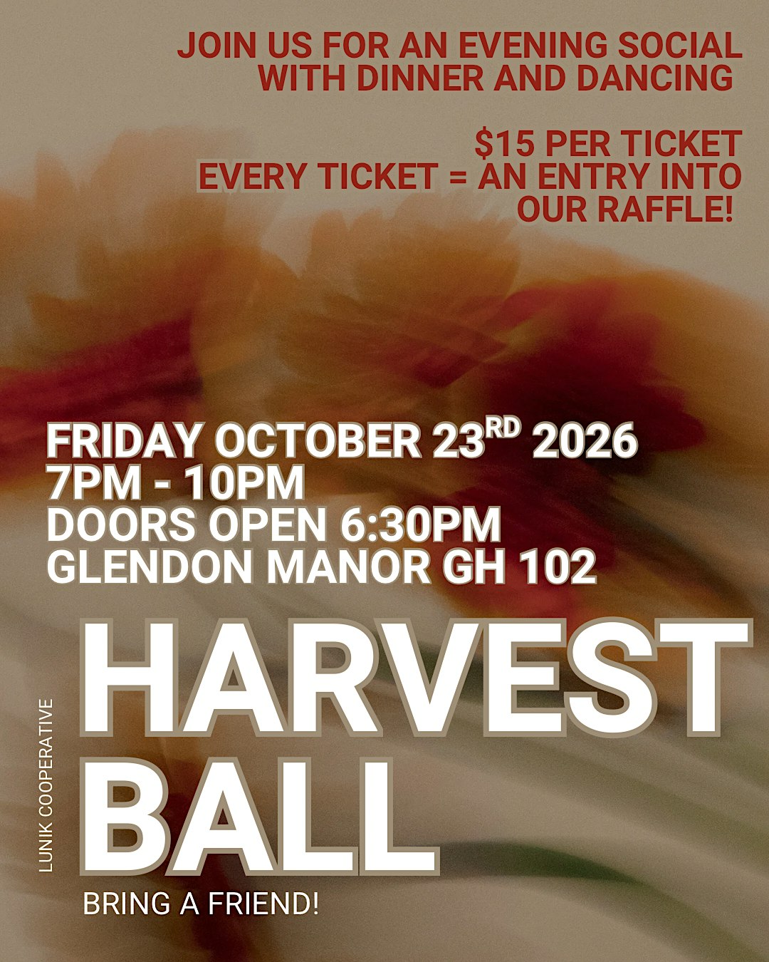 HARVEST BALL  | BALL DE LA RECOLTE