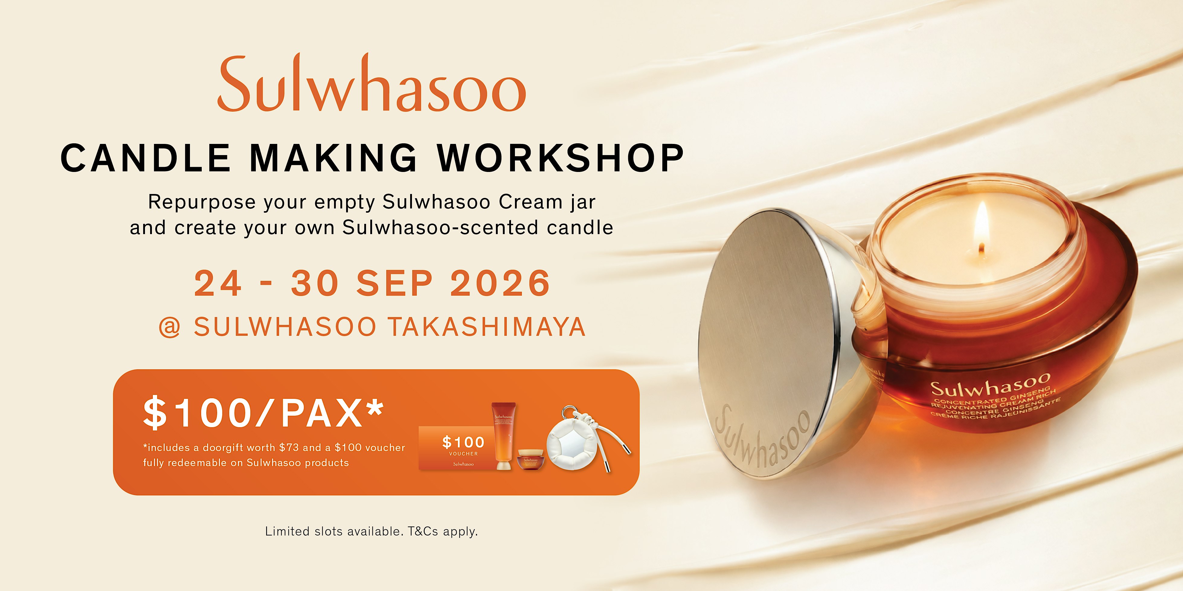 Sulwhasoo Candle Making Workshop | Takashimaya