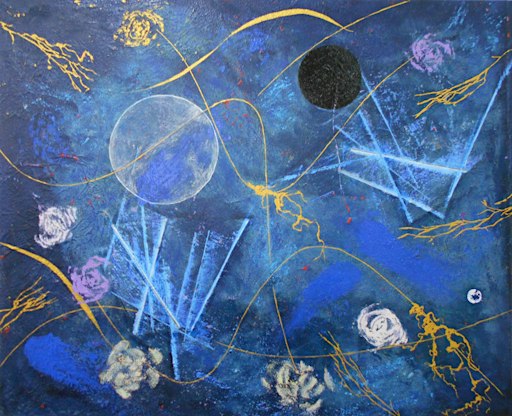 Vernissage de l'exposition Kaoru Tsuzawa  - Bleu cosmique