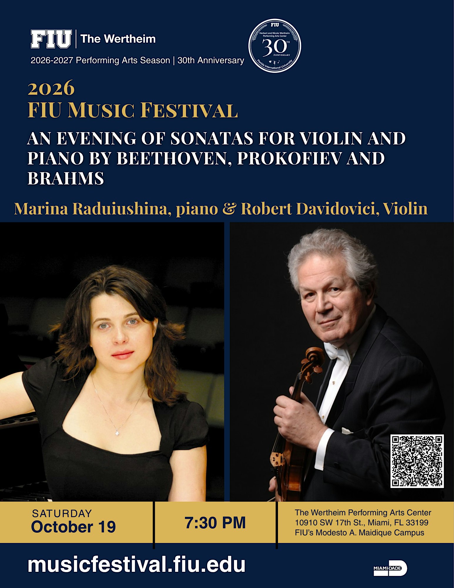 Robert Davidovici & Marina Radiushina: An Evening of Sonatas