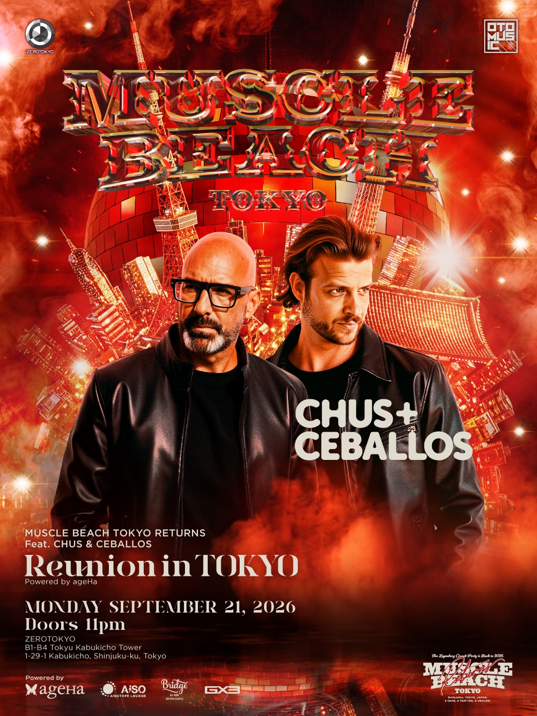 MUSCLE BEACH TOKYO RETURNS〈GAY NITE〉- HOUSE -