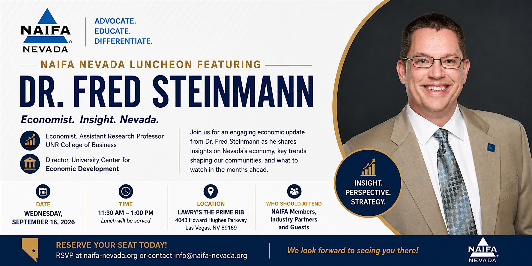 Las Vegas | NAIFA Nevada presents Dr. Fred Steinmann