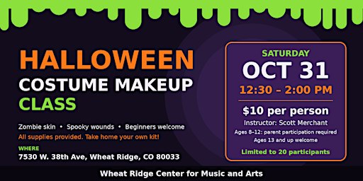 Halloween Costume Makeup Class