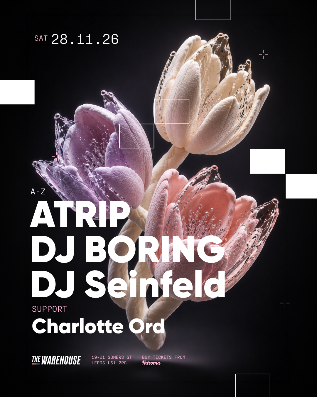 ATRIP, DJ BORING, DJ Seinfeld + Charlotte Ord