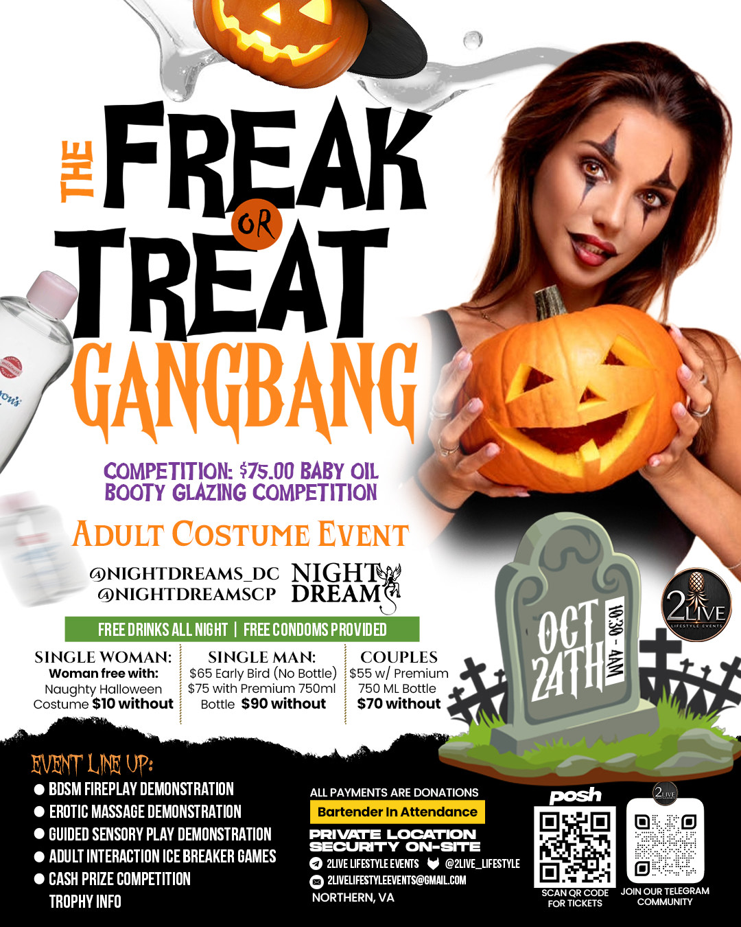 THE FREAK OR TREAT GANGBANG | NORTHERN, VA | 10/24