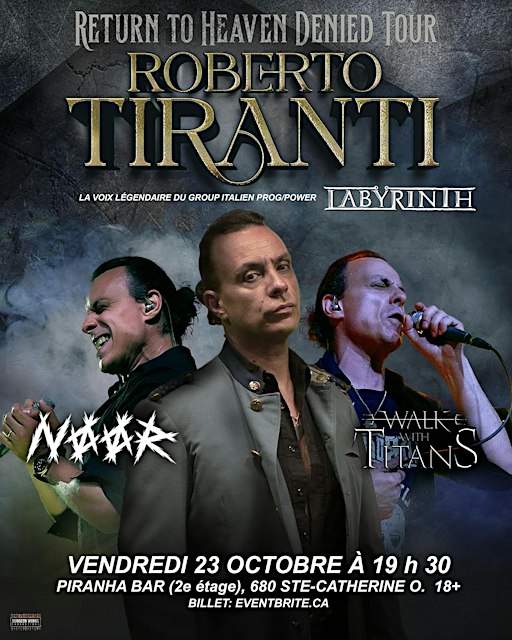 ROBERTO TIRANTI - La Voix de Labyrinth avec Noor, Walk With Titans