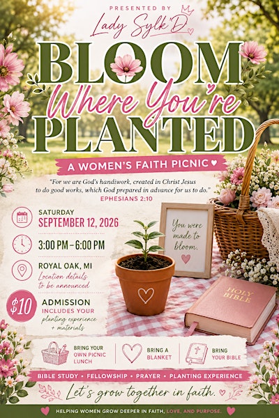 Bloom Where You Are Plated(Christian Picnic