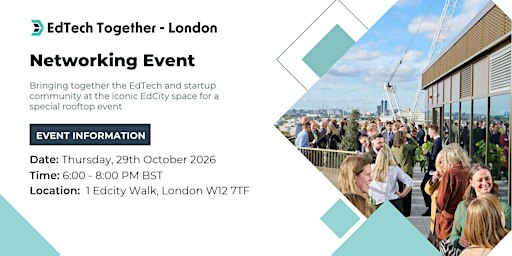 EdTech Together London - October 2026