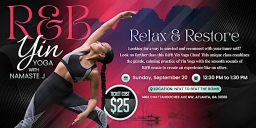 R&B Yin Yoga - Relax & Restore - September 20