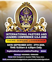 International Pastors and Leadership Conference U.S.A, 2026
