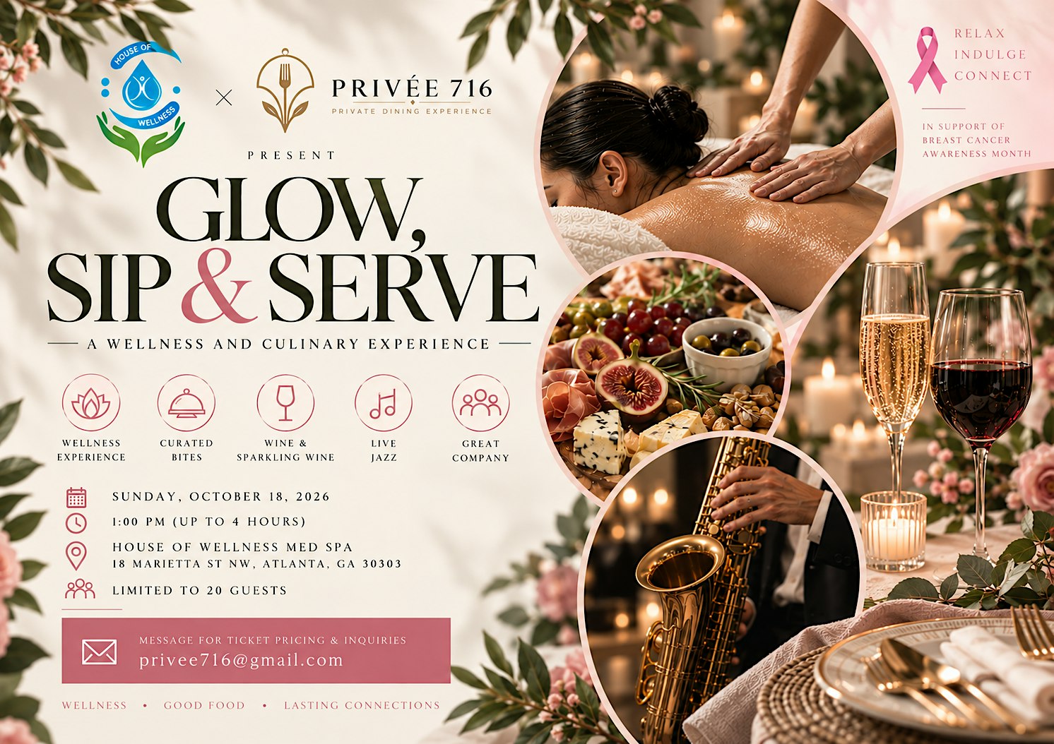 Glow, Sip & Serve