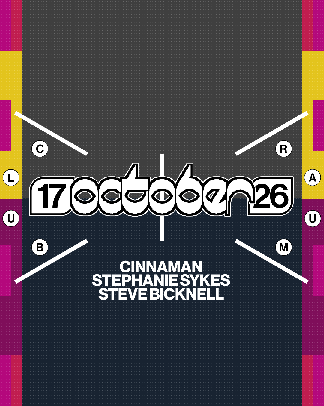 Steve Bicknell, Stephanie Sykes, Cinnaman
