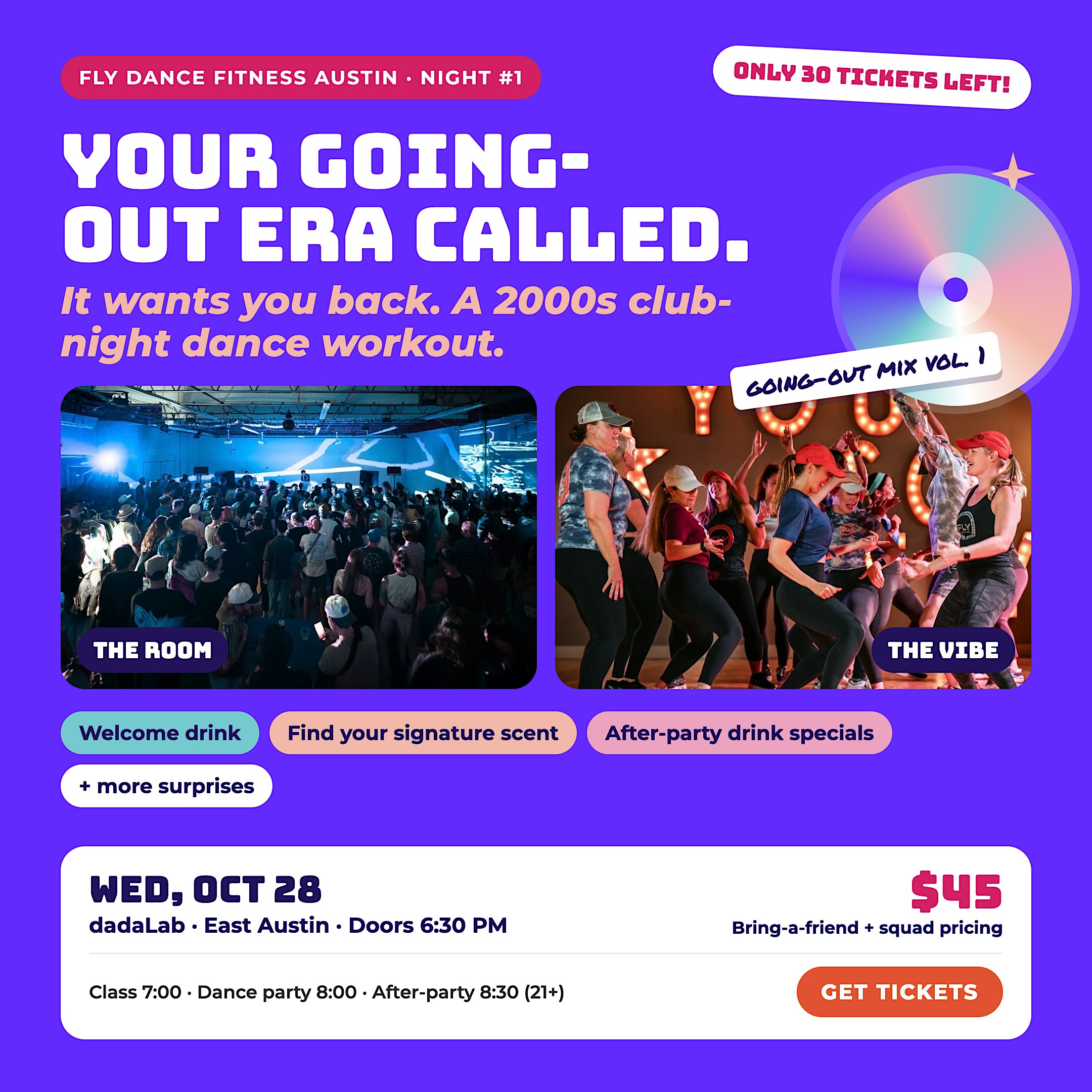 A 2000s club-night dance workout with Fly Dance Fitness