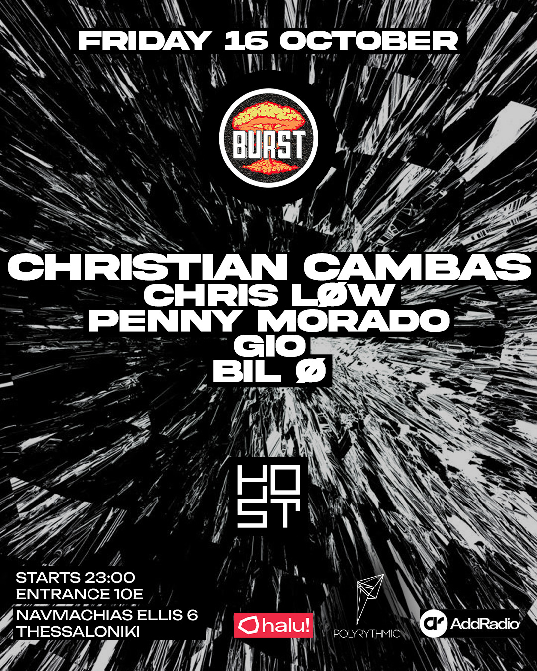 BURST Club Night with Christian Cambas