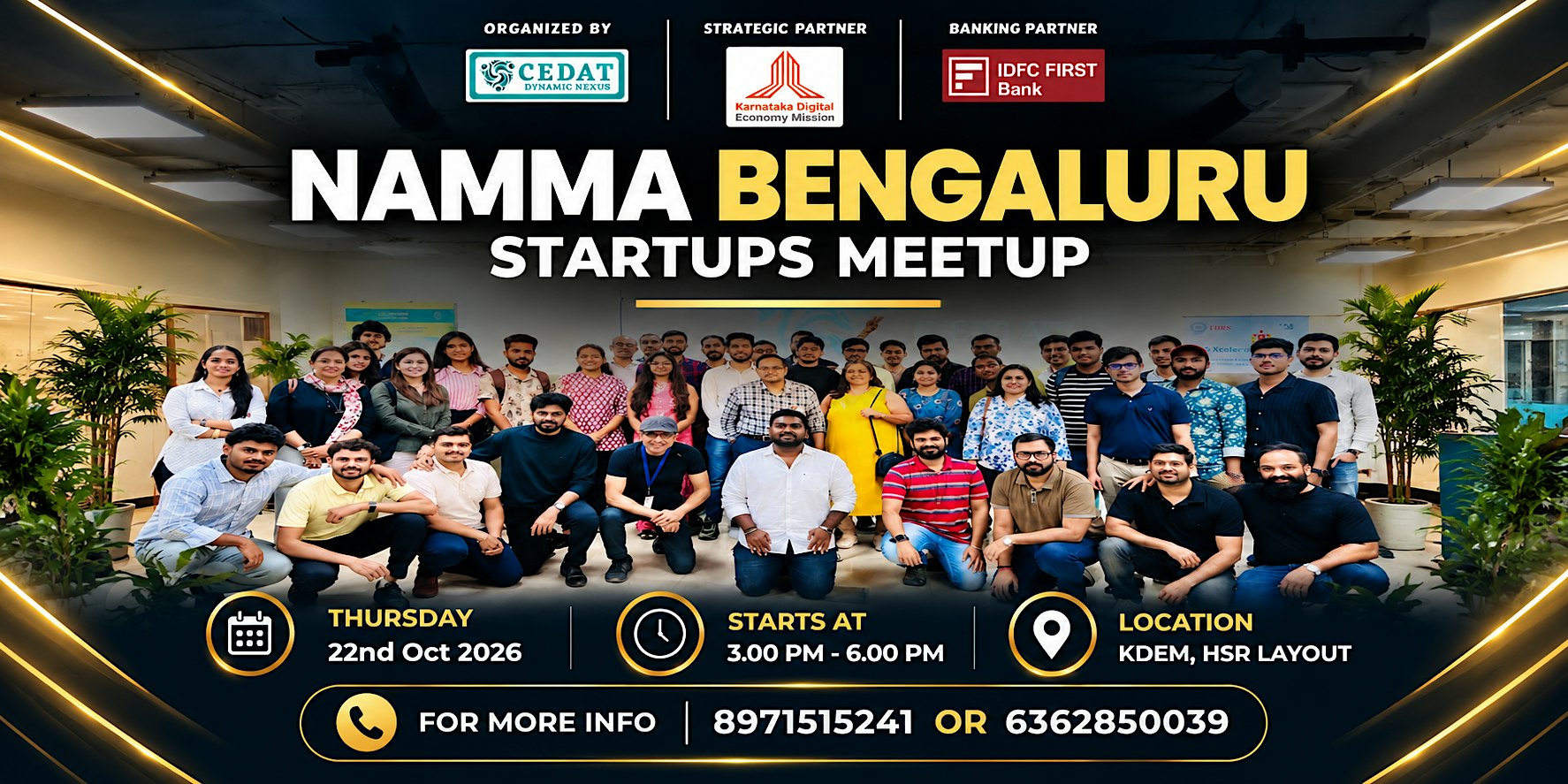 Namma Bengaluru Startups Meetup by CEDAT