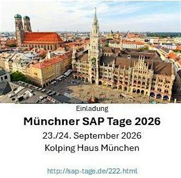 Münchner SAP Tage 2026