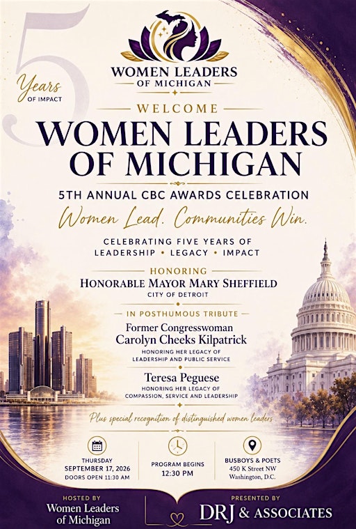 WOMEN LEADERS OF MICHIGAN 5TH ANNUAL CBC AWARDS CELEBRATION