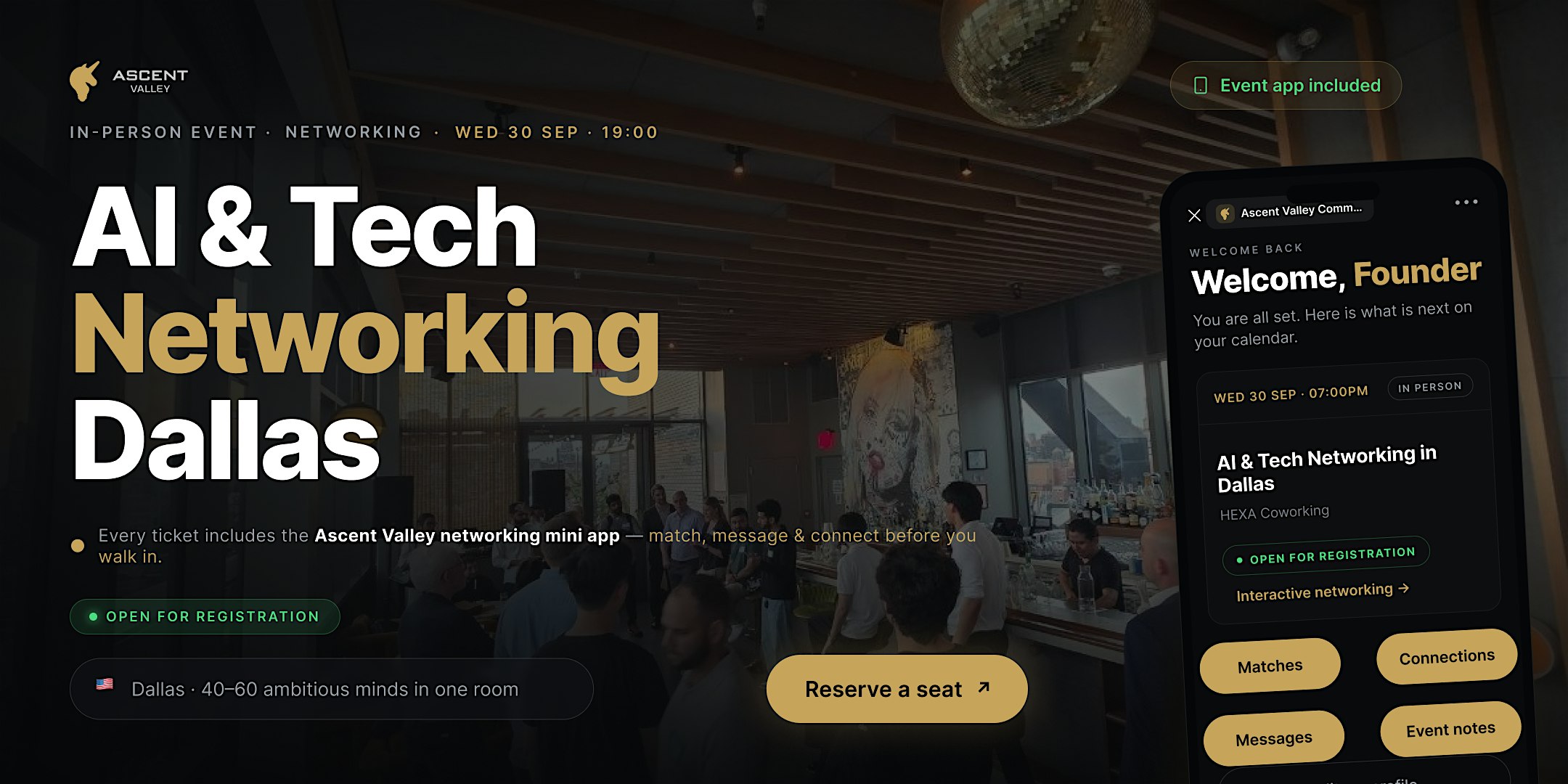 AI & Tech Networking Event in Dallas by Ascent Valley