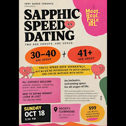 Sapphic Speeddating: 30-40 & 41+