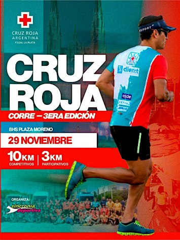CRUZ ROJA CORRE 2026  - 10K / 3K - Plaza Moreno -  La Plata