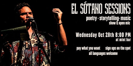 El Sótano Sessions: Poetry · Storytelling · Music | Show & Open Mic