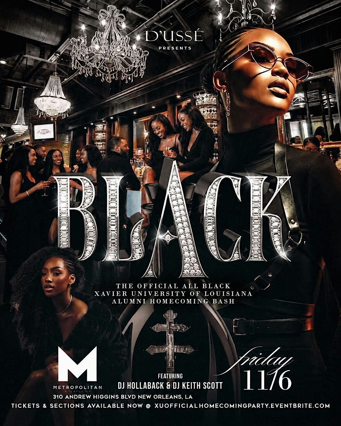 D'usse' presents The Annual Official Xavier Homecoming ALL BLACK AFFAIR