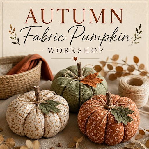 Autumn Fabric Pumpkin Workshop