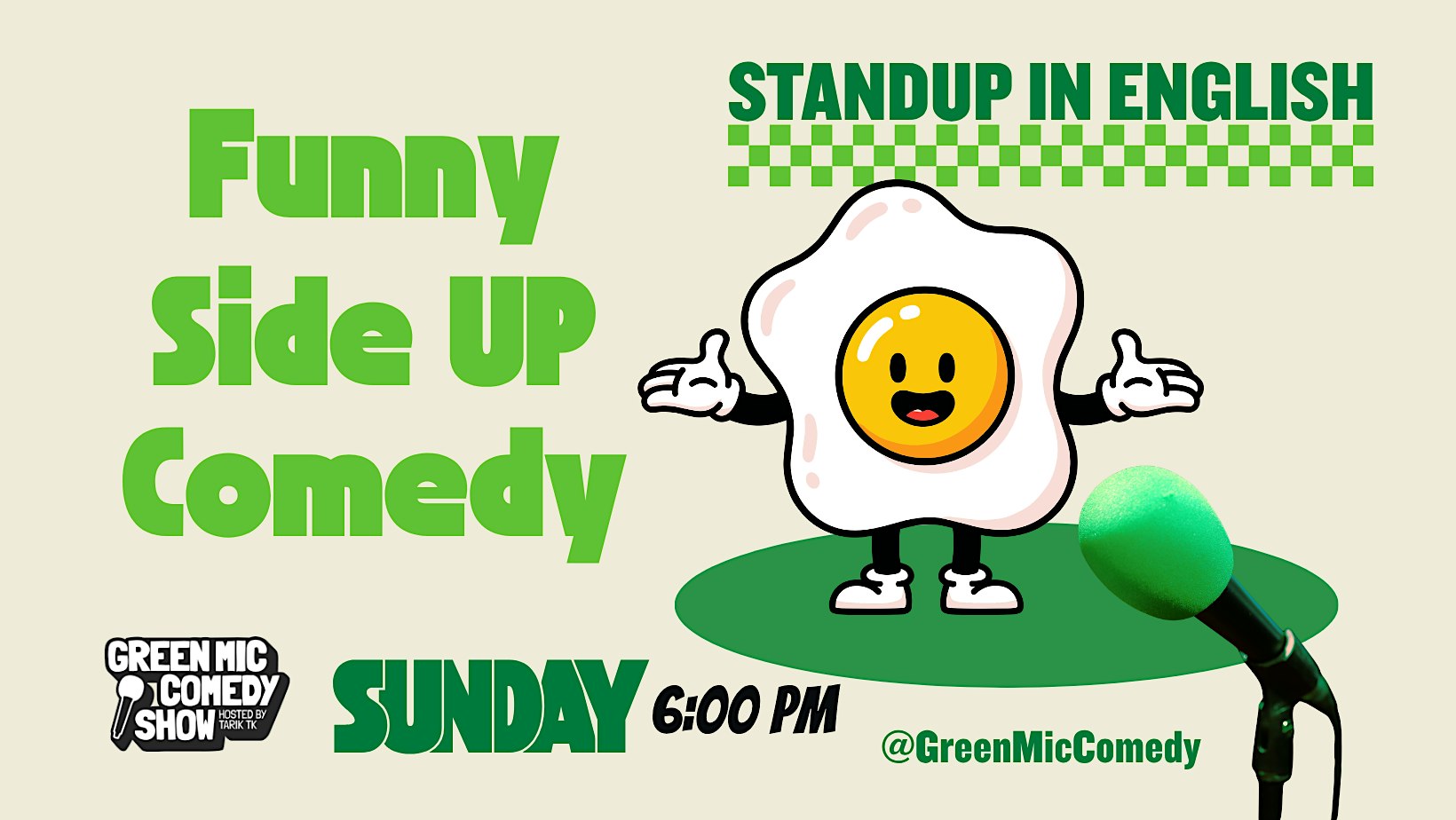 Funny Side Up Comedy - ENGLISH Open-Mic