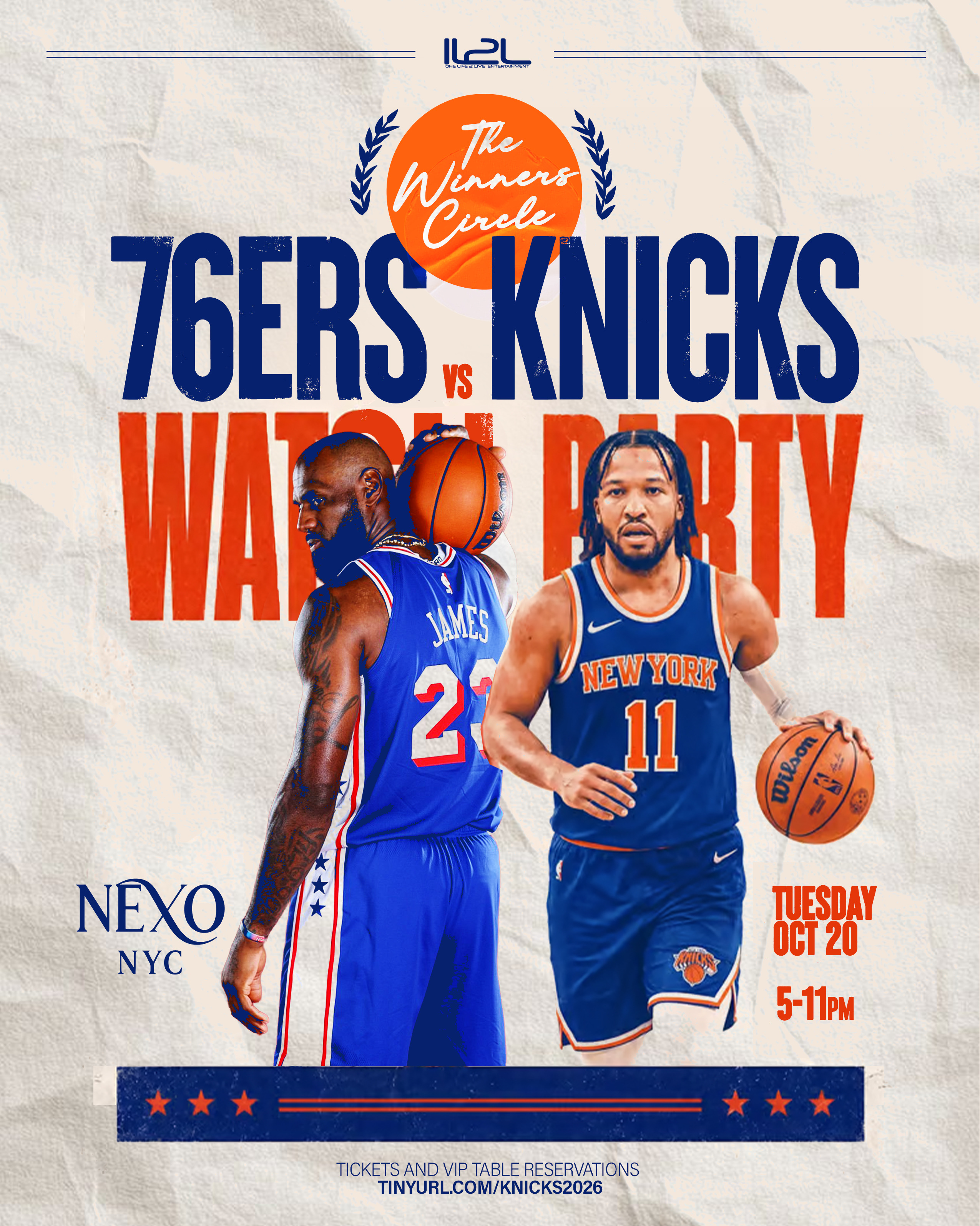 The Winner’s Circle - NY Knicks Ring Night + NBA Season Tip-Off Watch Party