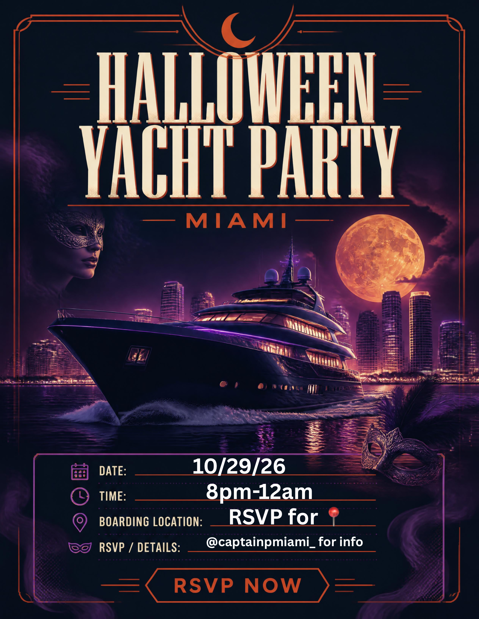 Halloween Yacht Party