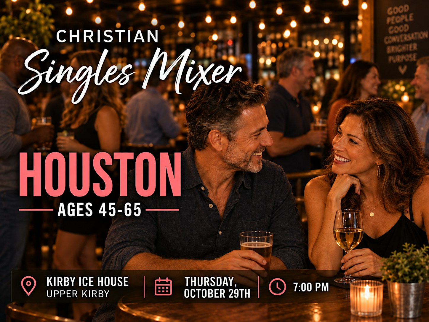Christian Singles Mixer Houston | Ages 45–65