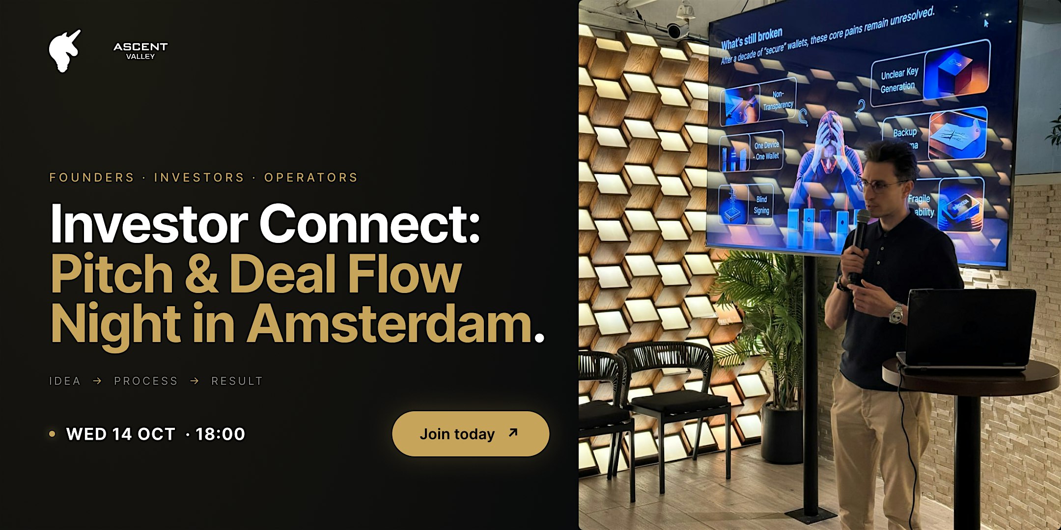 Investor Connect: Pitch & Deal Flow Night | Amsterdam