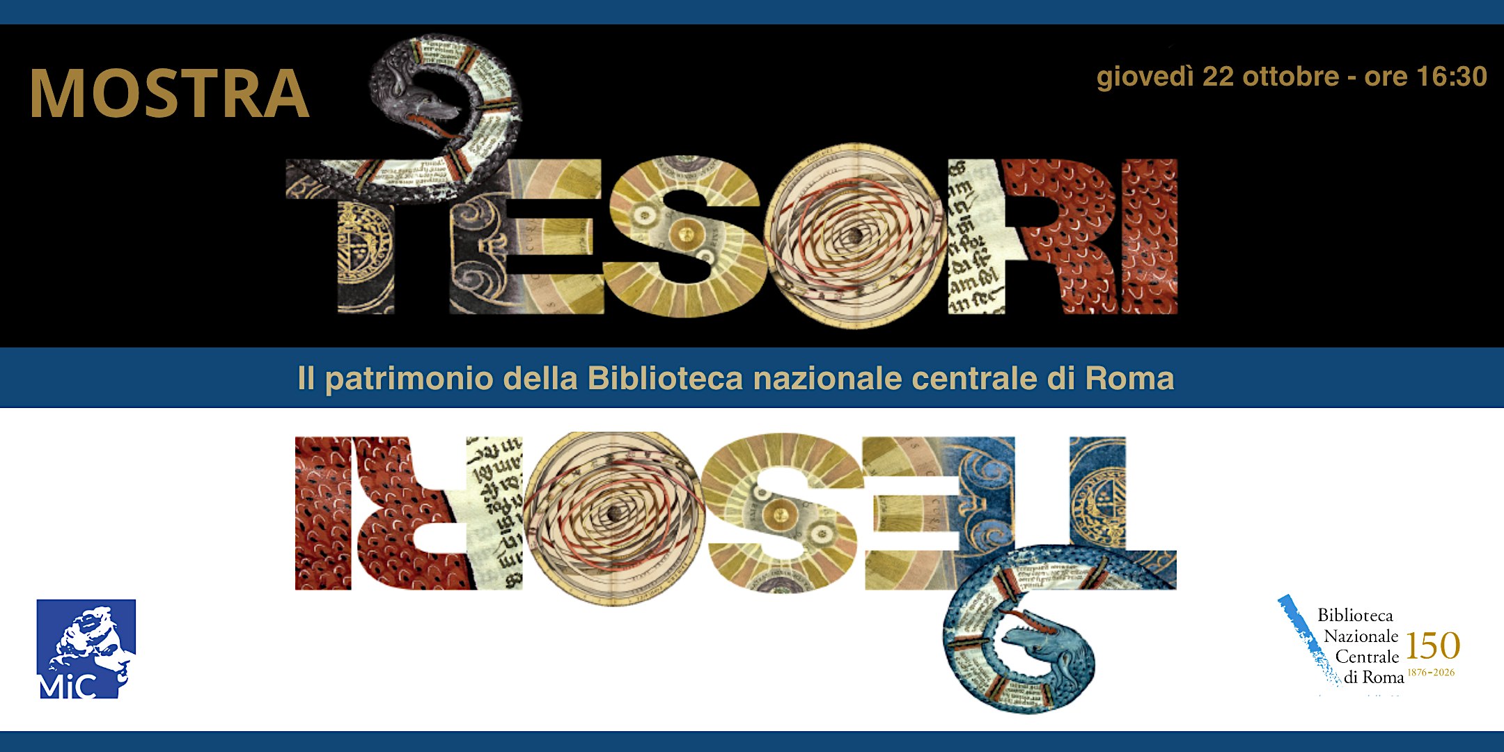 Mostra I TESORI della Biblioteca nazionale centrale di Roma