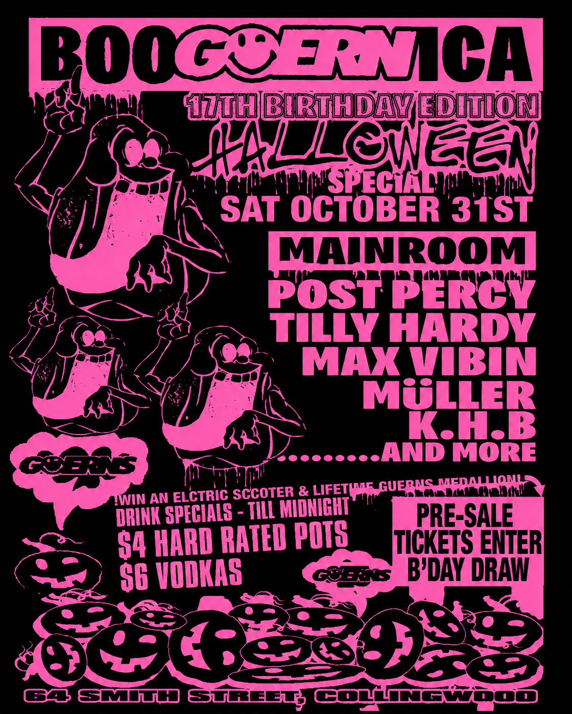 New Guernica 17th Bday: Halloween Special