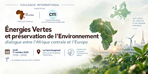 Colloque International - Énergies vertes et préservation de l'environnement