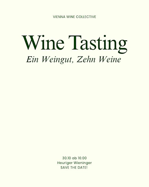 Wine Tasting mit dem Weingut Wieninger