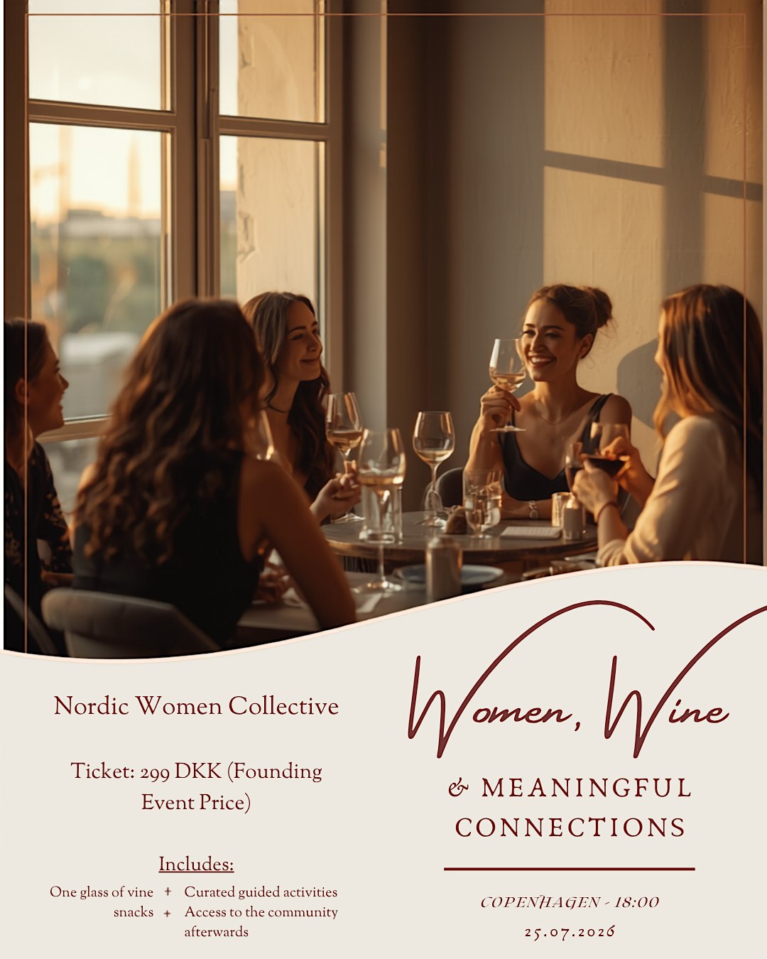Women, Wine & Meaningful Connections | Copenhagen ✨