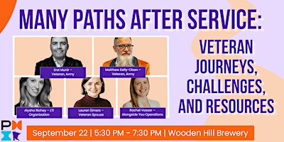 Many Paths After Service: Veterans Journeys, Challenged, and Resources