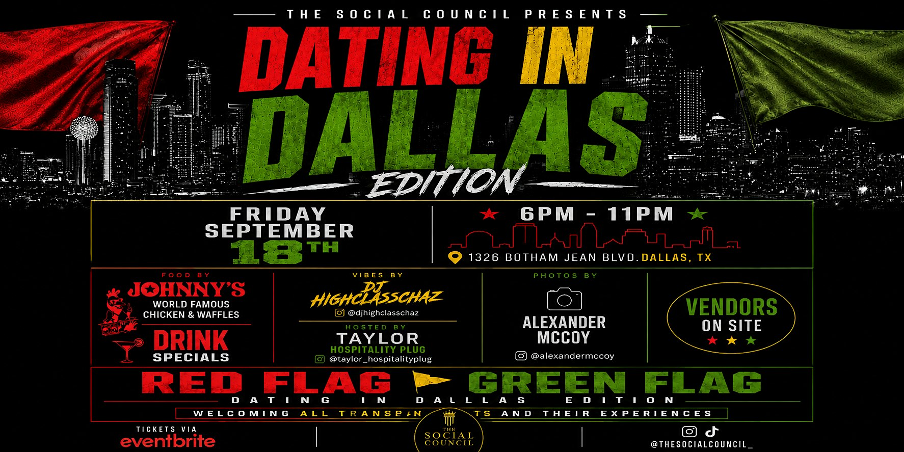 Red Flag Green Flag Dating in Dallas Edition