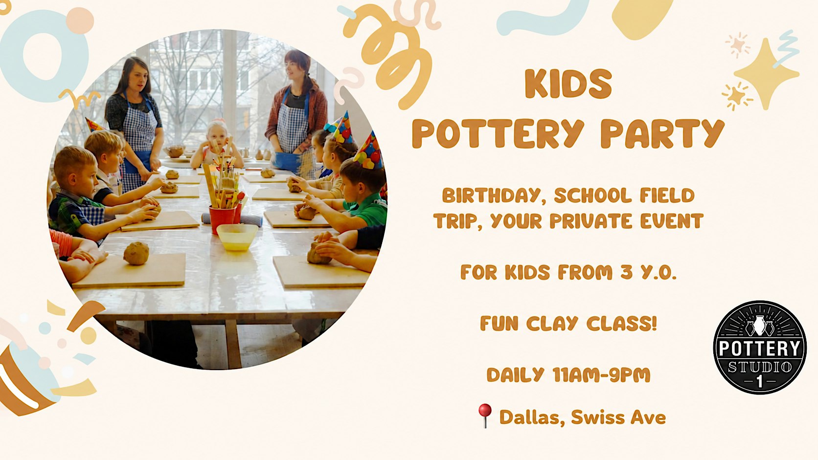 Private Party with Pottery Class - Dallas