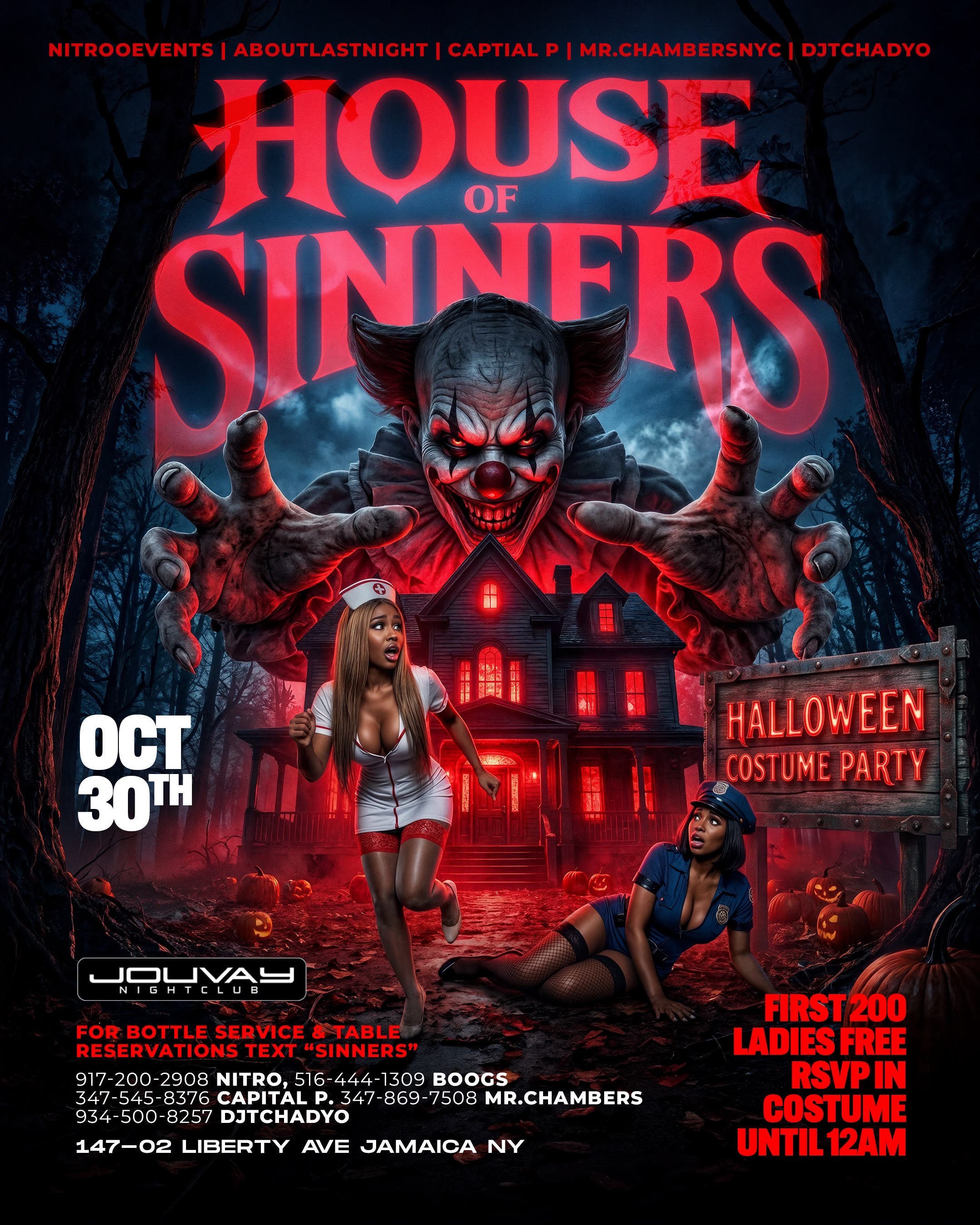 House OF Sinners Halloween Costume Party
