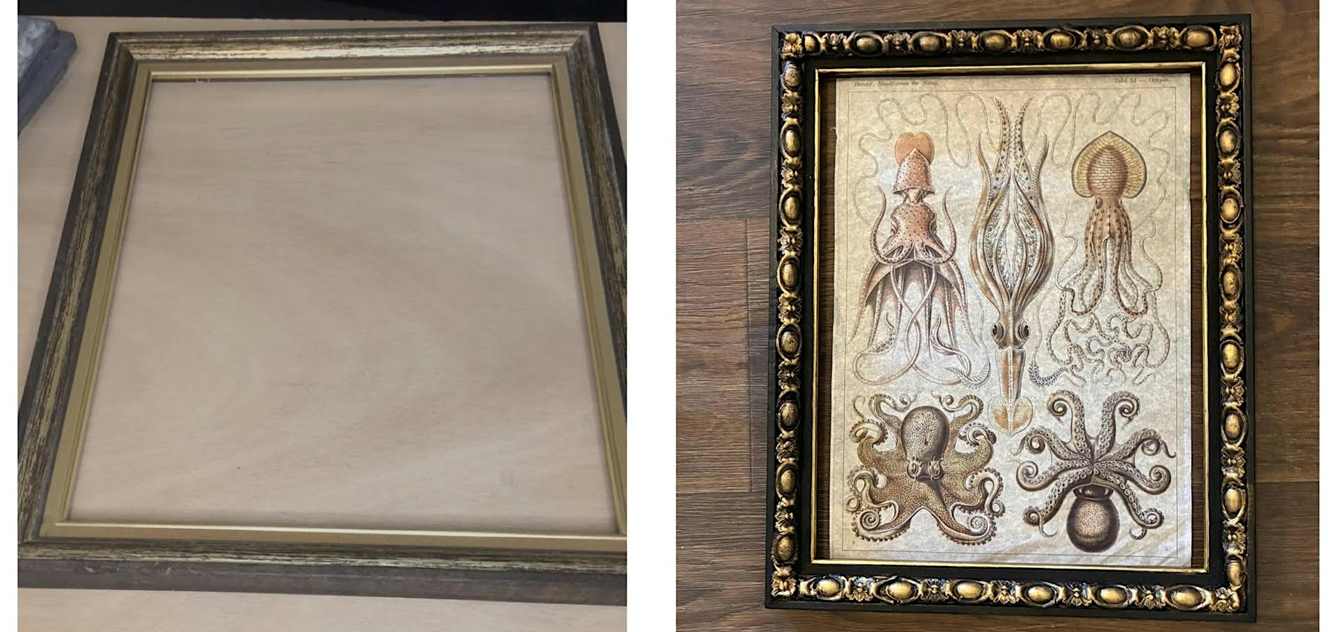 Create an ornate frame with air dry clay and moulds