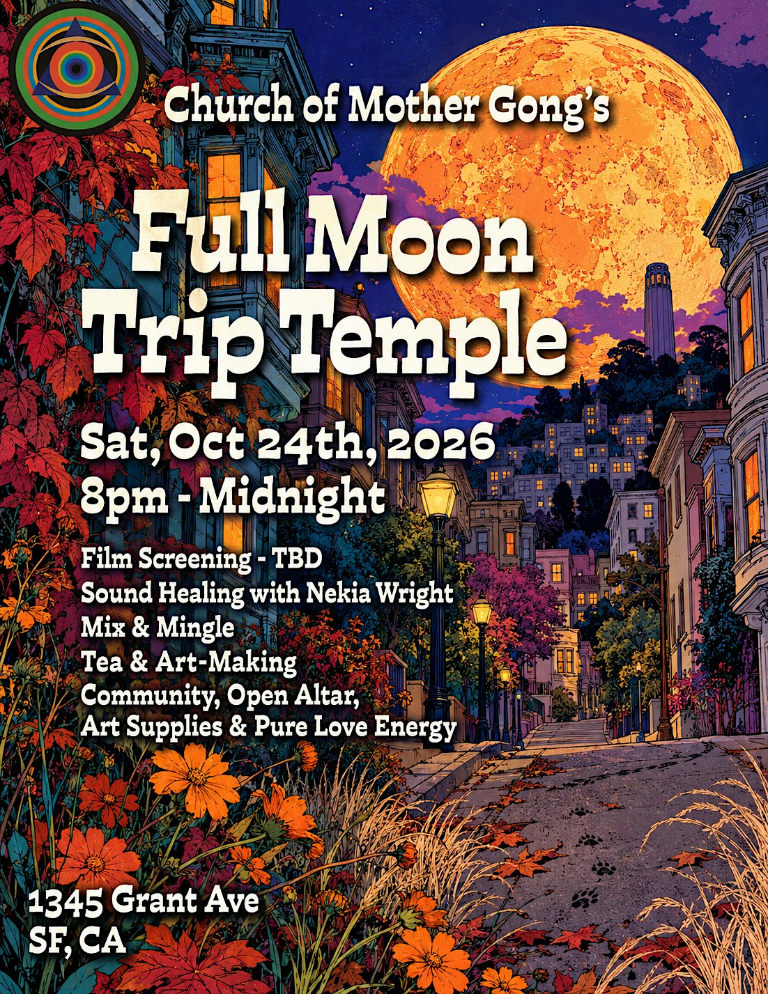 Full Moon Trip Temple - October 2026