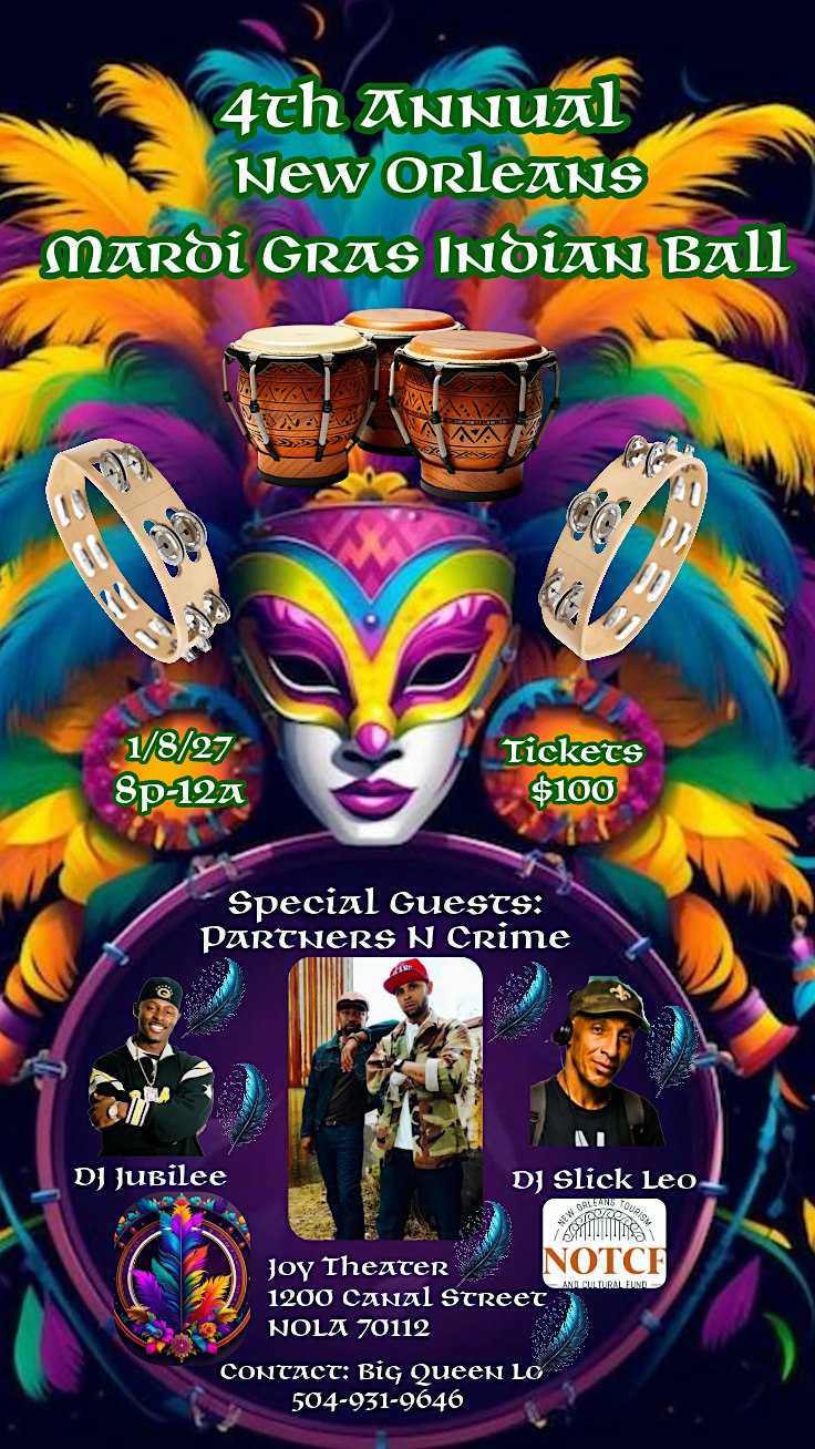 4th Annual New Orleans Mardi Gras Indian Ball