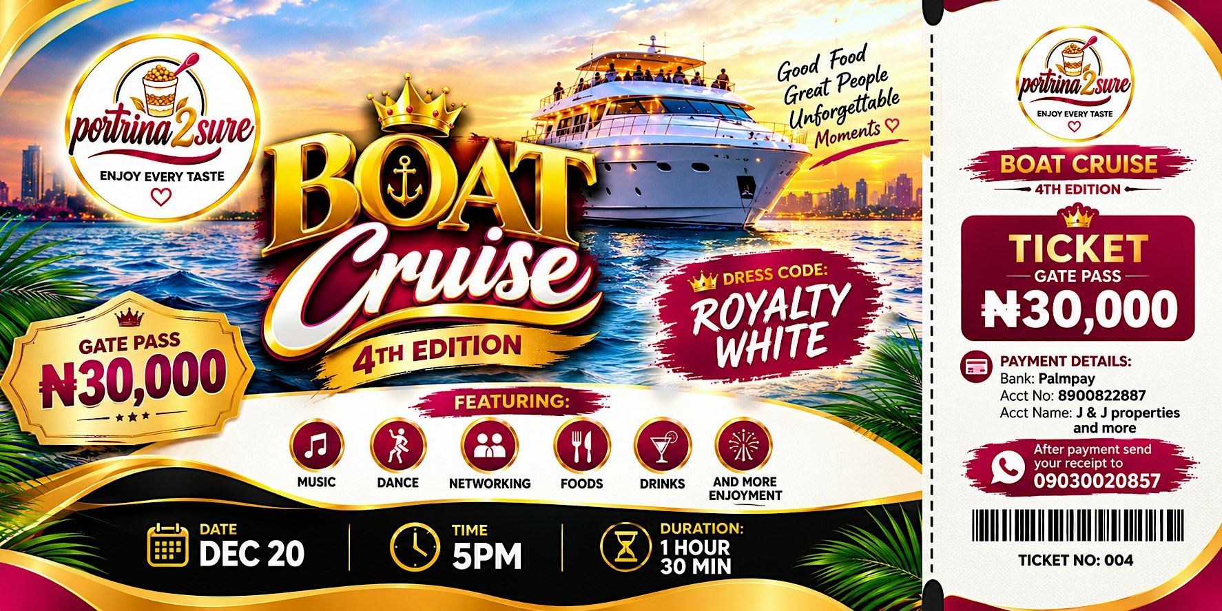 Boat cruise 2026