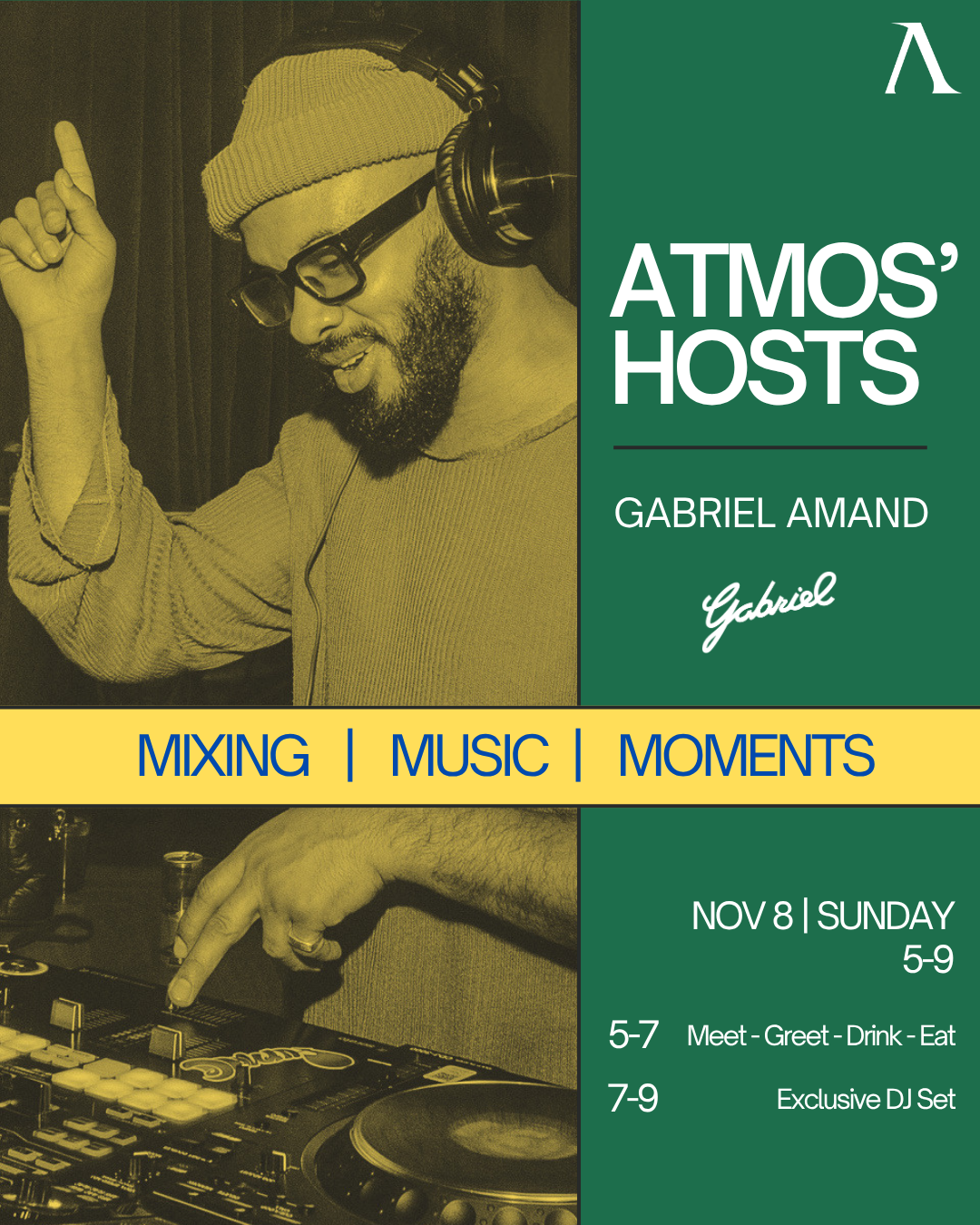 ATMOS' HOSTS GABRIEL AMAND