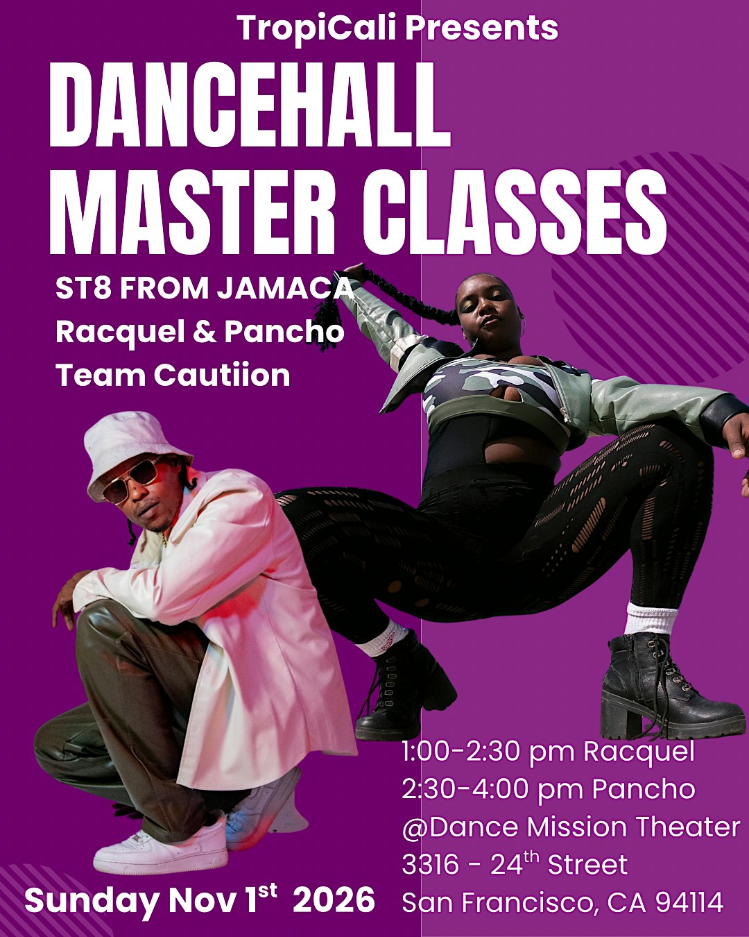 Dancehall Dance Master Class with Team Cautiion