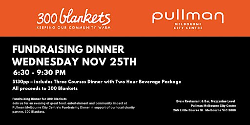 300 Blanket - Charity Fundraising Dinner